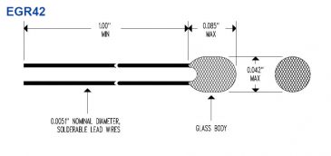 EGR42 Glass Body Dimensional Drawing